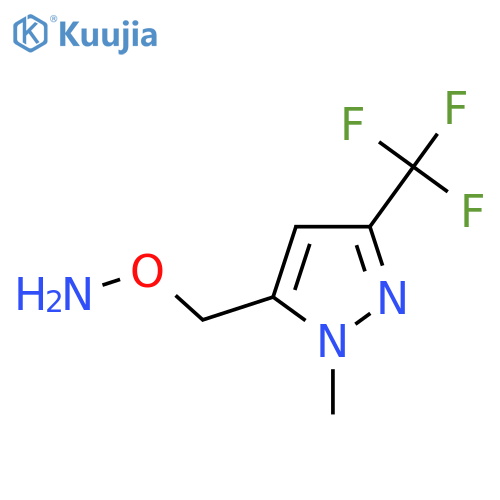 O-{1-methyl-3-(trifluoromethyl)-1H-pyrazol-5-ylmethyl}hydroxylamine structure