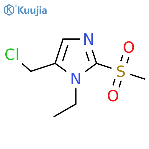 5-(Chloromethyl)-1-ethyl-2-methanesulfonyl-1H-imidazole structure