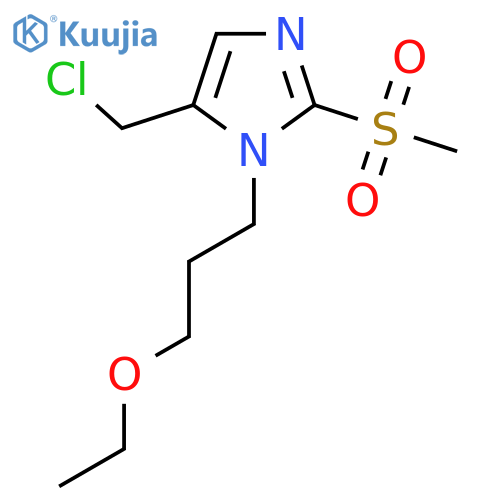 5-(Chloromethyl)-1-(3-ethoxypropyl)-2-methanesulfonyl-1H-imidazole structure