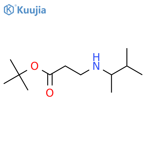 Tert-Butyl 3-[(3-methylbutan-2-yl)amino]propanoate structure