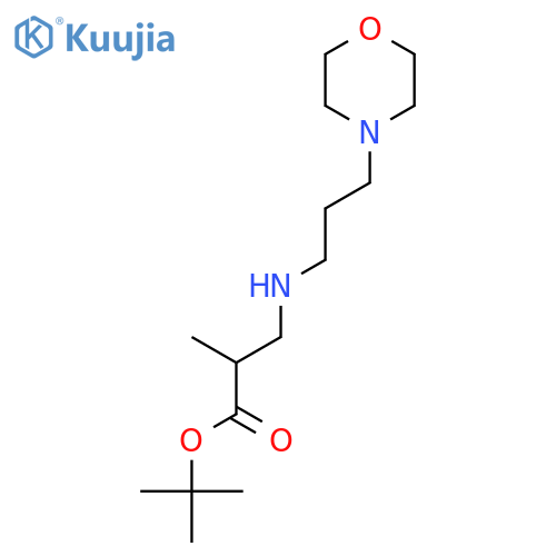 Tert-Butyl 2-methyl-3-{[3-(morpholin-4-yl)propyl]amino}propanoate structure