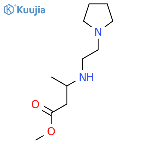 Methyl 3-{[2-(pyrrolidin-1-yl)ethyl]amino}butanoate structure