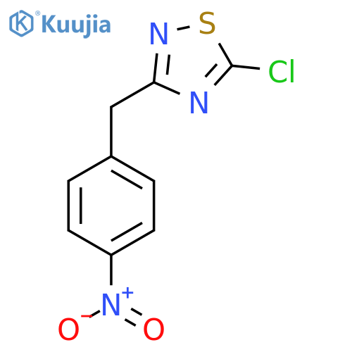 5-Chloro-3-[(4-nitrophenyl)methyl]-1,2,4-thiadiazole structure