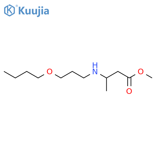 Methyl 3-[(3-butoxypropyl)amino]butanoate structure
