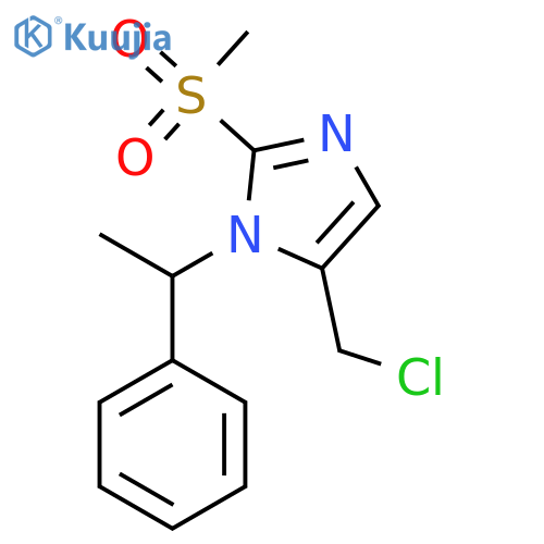 5-(Chloromethyl)-2-methanesulfonyl-1-(1-phenylethyl)-1H-imidazole structure