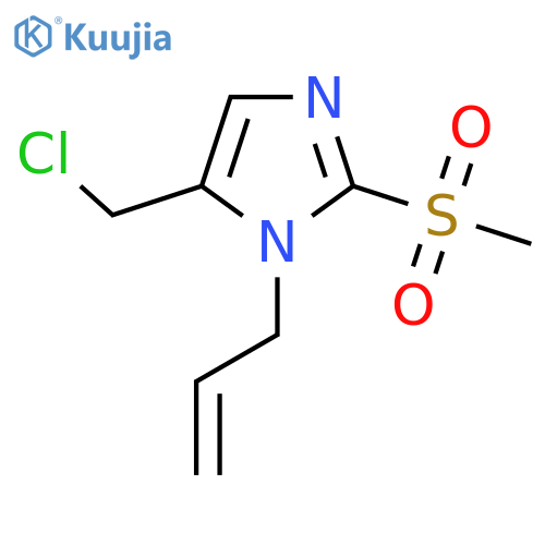 5-(Chloromethyl)-2-methanesulfonyl-1-(prop-2-en-1-yl)-1H-imidazole structure