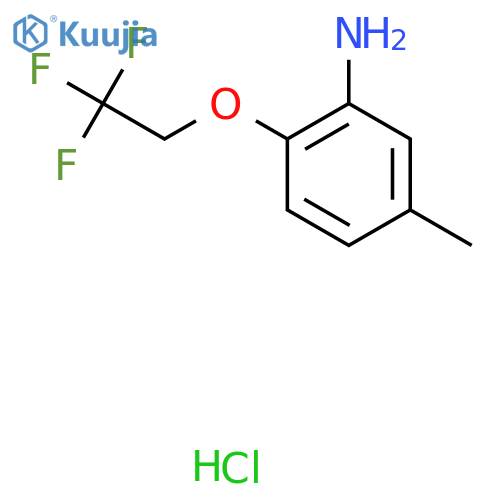 5-Methyl-2-(2,2,2-trifluoroethoxy)aniline hydrochloride structure
