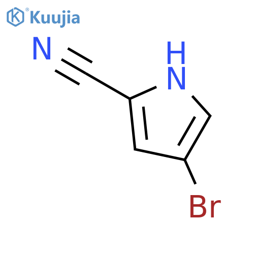 4-Bromo-1H-pyrrole-2-carbonitrile structure