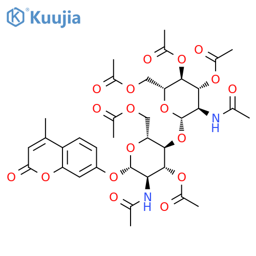 4-Methylumbelliferyl Di-N-Acetyl-β-D-chitobiose Peracetate structure