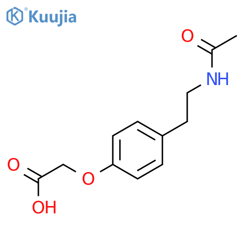 2-4-(2-acetamidoethyl)phenoxyacetic acid structure