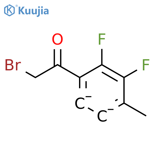 2,3-Difluoro-4-methylphenacyl bromide structure