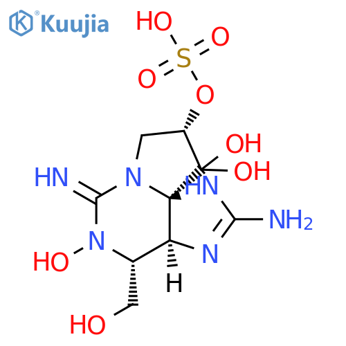 1H,10H-Pyrrolo[1,2-c]purine-9,10,10-triol,2-amino-3a,4,5,6,8,9-hexahydro-5-hydroxy-4-(hydroxymethyl)-6-imino-,9-(hydrogen sulfate), (3aS,4R,9S,10aS)- structure