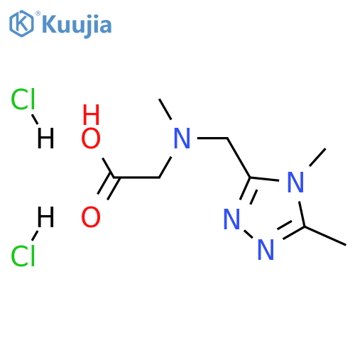 2-{(Dimethyl-4H-1,2,4-triazol-3-yl)methyl(methyl)amino}acetic Acid Dihydrochloride structure