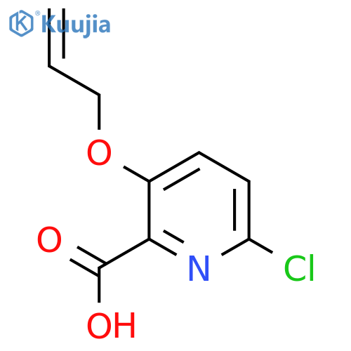 6-Chloro-3-(prop-2-en-1-yloxy)pyridine-2-carboxylic acid structure