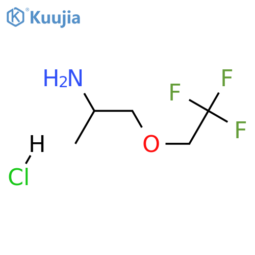 1-(2,2,2-trifluoroethoxy)propan-2-amine hydrochloride structure