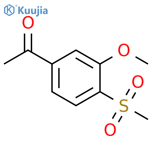 1-(4-methanesulfonyl-3-methoxyphenyl)ethan-1-one structure