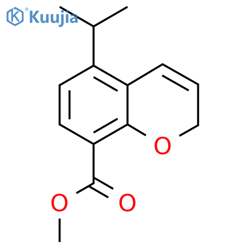 methyl 5-(propan-2-yl)-2H-chromene-8-carboxylate structure