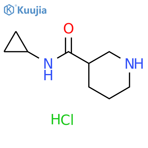 N-Cyclopropylpiperidine-3-carboxamide hydrochloride structure