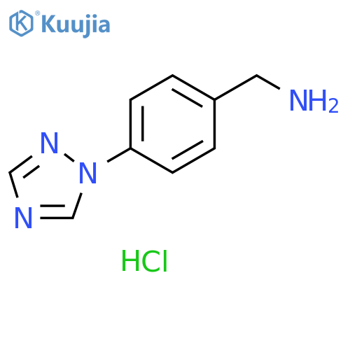 4-(1H-1,2,4-triazol-1-yl)phenylmethanamine Dihydrochloride structure