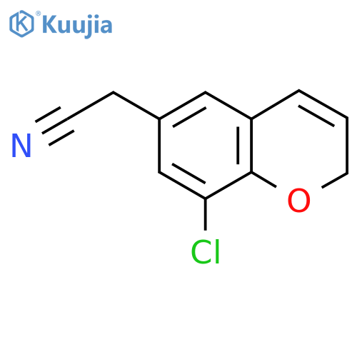 2-(8-chloro-2H-chromen-6-yl)acetonitrile structure