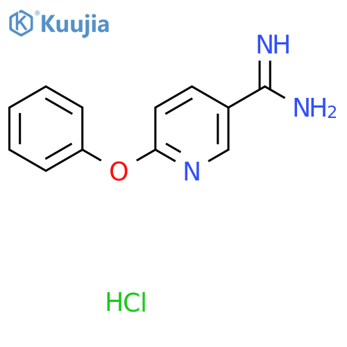 6-Phenoxypyridine-3-carboximidamide hydrochloride structure