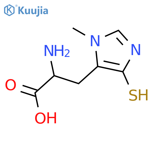 2-Amino-3-(4-mercapto-1-methyl-1H-imidazol-5-yl)propanoic acid structure