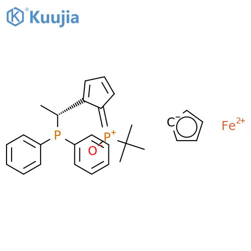 (SP)-1-[(R)-tert-Butylphosphinoyl]-2-[(R)-1-(diphenylphosphino)ethyl]ferrocene structure