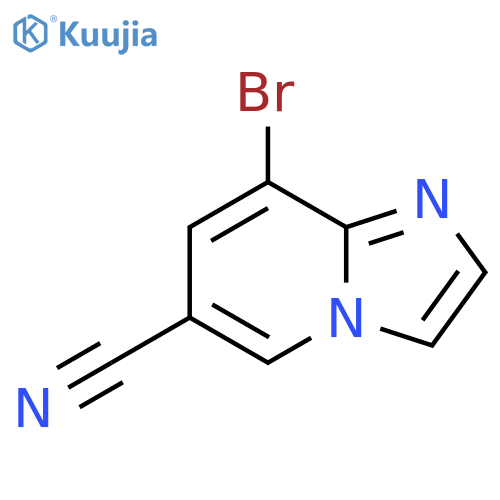 8-bromoimidazo[1,2-a]pyridine-6-carbonitrile structure