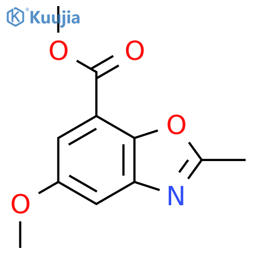 Methyl 5-methoxy-2-methyl-1,3-benzoxazole-7-carboxylate structure