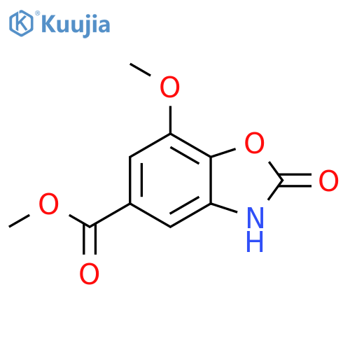 methyl 7-methoxy-2-oxo-2,3-dihydro-1,3-benzoxazole-5-carboxylate structure