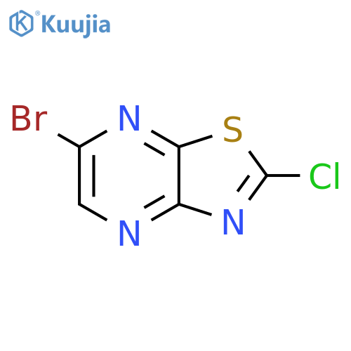 6-BROMO-2-CHLOROTHIAZOLO[4,5-B]PYRAZINE structure