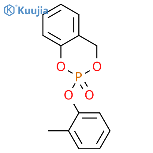 4H-1,3,2-Benzodioxaphosphorin,2-(2-methylphenoxy)-, 2-oxide structure