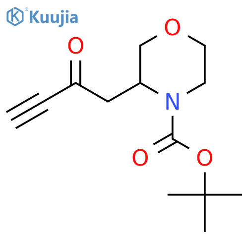 Tert-butyl 3-(2-oxobut-3-yn-1-yl)morpholine-4-carboxylate structure
