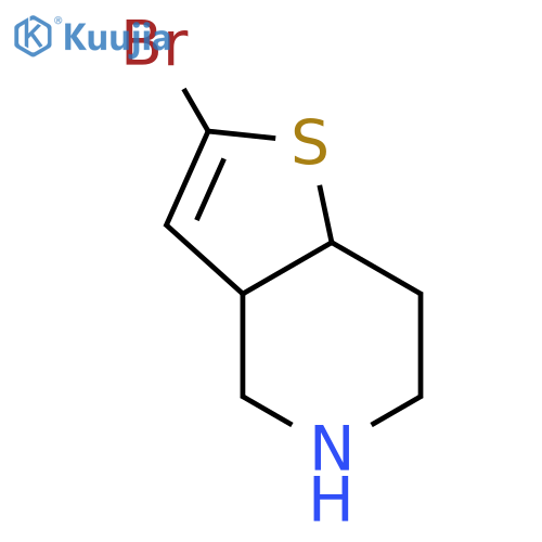 2-Bromo-3a,4,5,6,7,7a-hexahydrothieno[3,2-c]pyridine structure