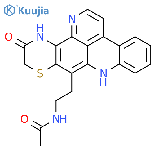 Acetamide,N-[2-(8,11,12,13-tetrahydro-12-oxopyrido[4,3,2-mn][1,4]thiazino[3,2-b]acridin-9-yl)ethyl]- structure