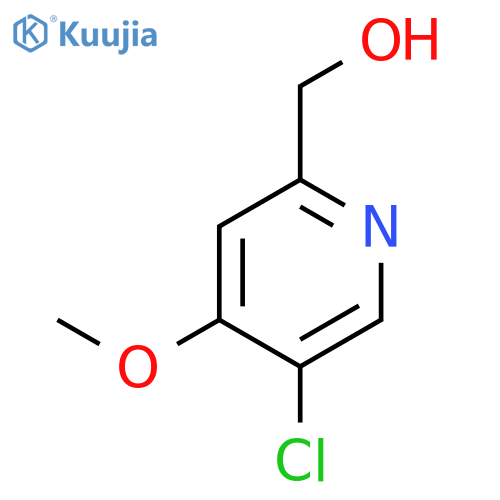 5-chloro-4-methoxy-2-Pyridinemethanol structure
