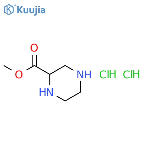 methyl piperazine-2-carboxylate;dihydrochloride structure