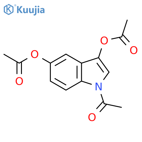 1-Acetylindole-3,5-diyl Diacetate structure
