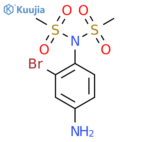 N-(4-amino-2-bromophenyl)-N-methanesulfonylmethanesulfonamide structure