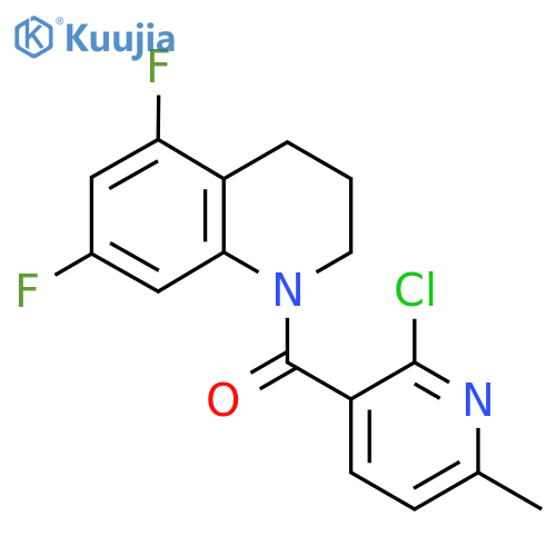 1-(2-Chloro-6-methylpyridine-3-carbonyl)-5,7-difluoro-1,2,3,4-tetrahydroquinoline structure
