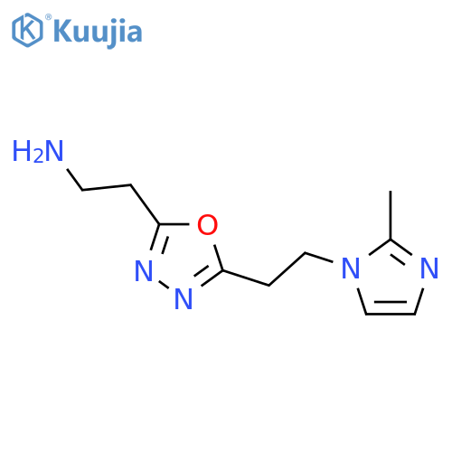 2-{5-[2-(2-Methyl-imidazol-1-yl)-ethyl]-[1,3,4]oxadiazol-2-yl}-ethylamine structure