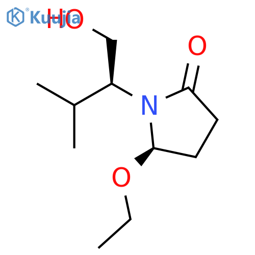 2-Pyrrolidinone,5-ethoxy-1-[1-(hydroxymethyl)-2-methylpropyl]-, [R-(R*,S*)]- (9CI) structure