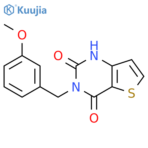 3-(3-methoxybenzyl)thieno[3,2-d]pyrimidine-2,4(1H,3H)-dione structure