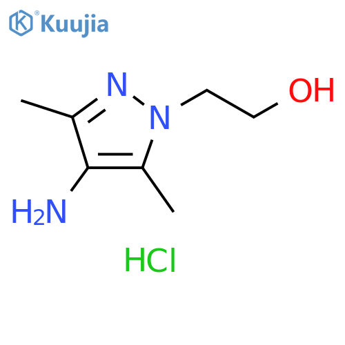 2-(4-amino-3,5-dimethyl-1H-pyrazol-1-yl)ethanol hydrochloride structure