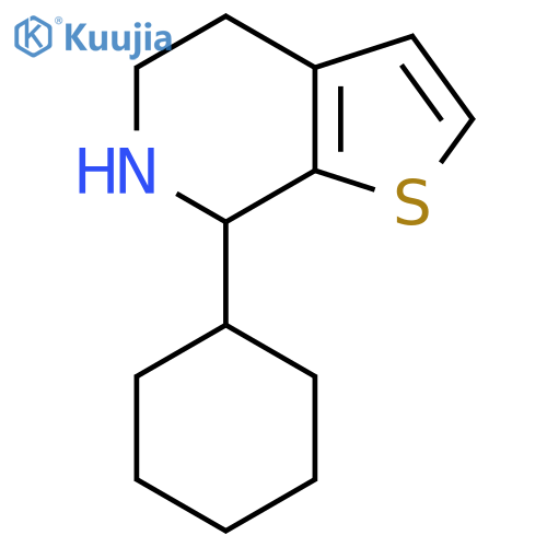 7-cyclohexyl-4H,5H,6H,7H-thieno2,3-cpyridine structure