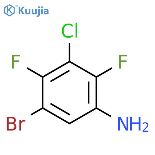 Benzenamine, 5-bromo-3-chloro-2,4-difluoro- structure