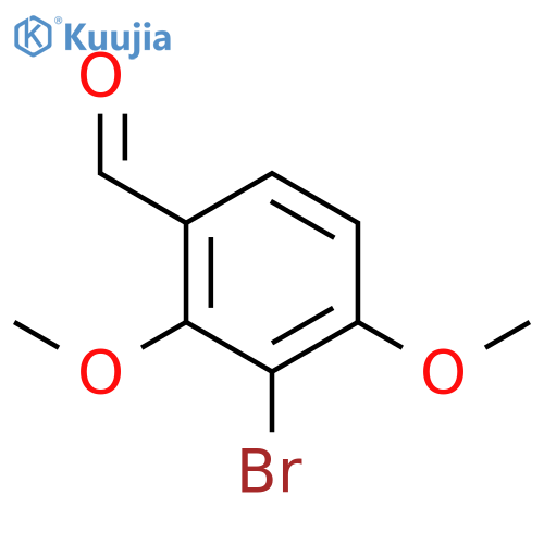Benzaldehyde, 3-bromo-2,4-dimethoxy- structure