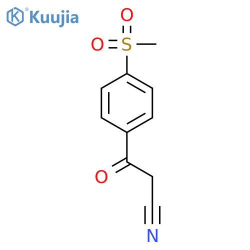 3-(4-(METHYLSULFONYL)PHENYL)-3-OXOPROPANENITRILE structure