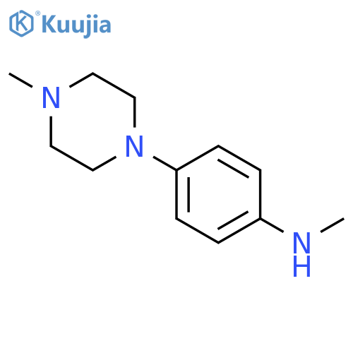 N-methyl-4-(4-methylpiperazin-1-yl)aniline structure