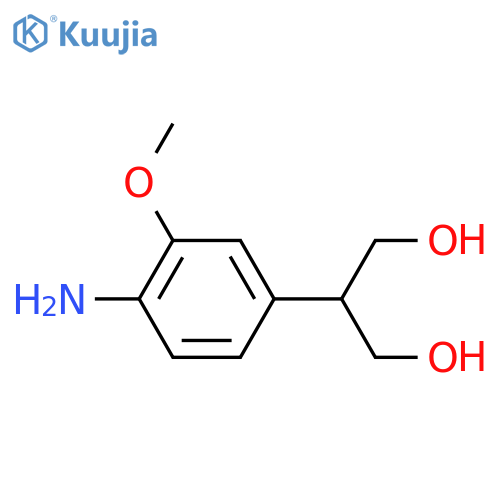 2-(4-Amino-3-methoxyphenyl)propane-1,3-diol structure